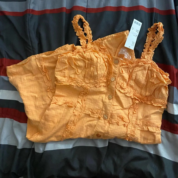 Urban Outfitters Orange Corset Dress - Picture 1 of 3